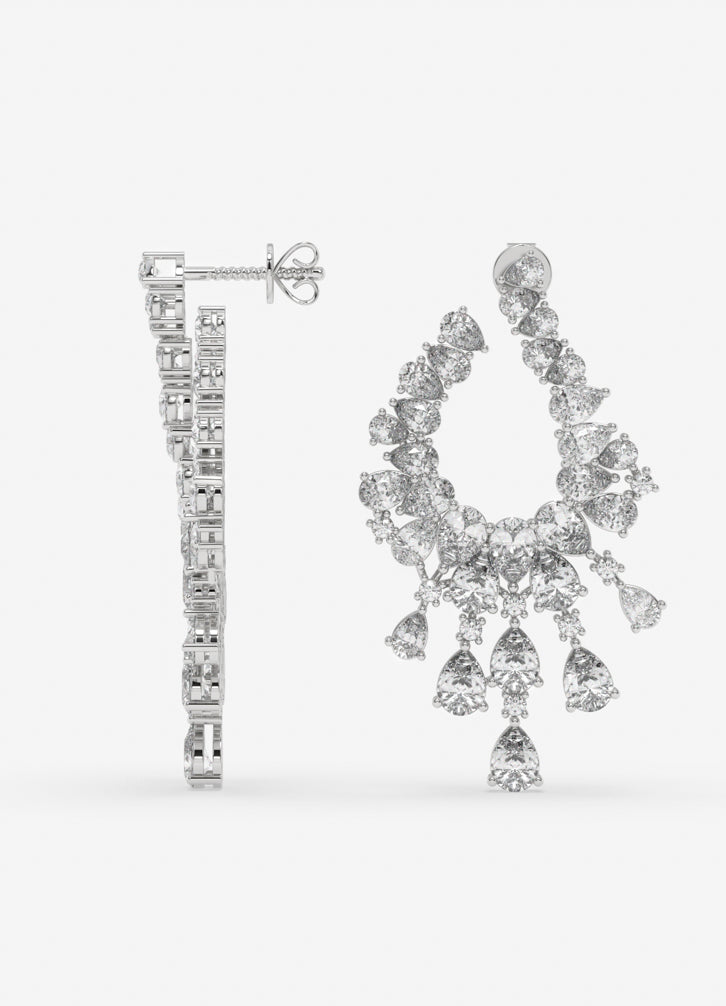 Seraphia Earrings in White Gold