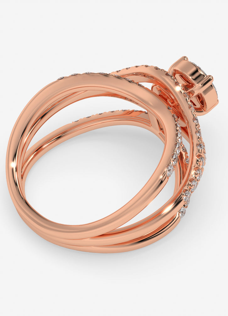 Veylora Ring in Rose Gold