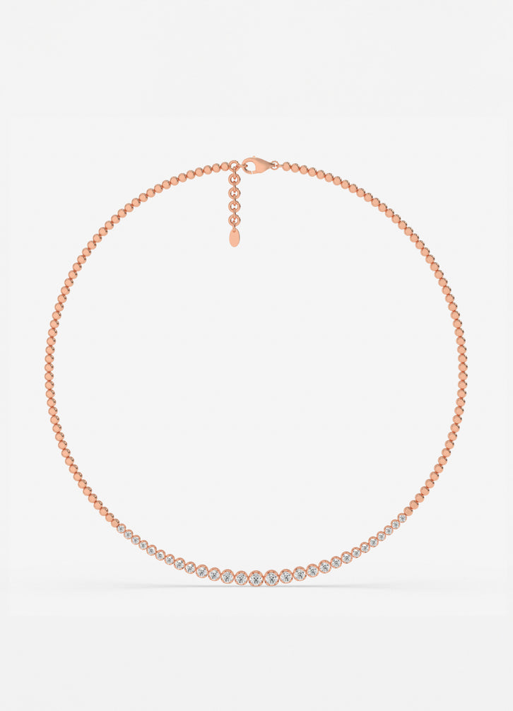 Aurora Necklace in Rose Gold
