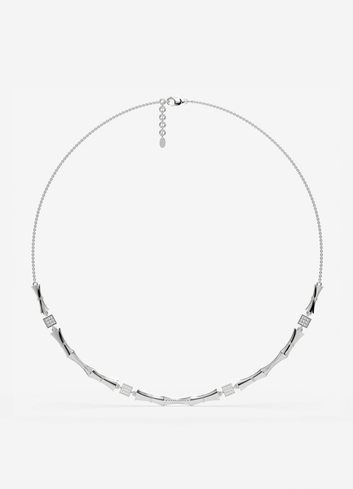 Rosvella Necklace in White Gold