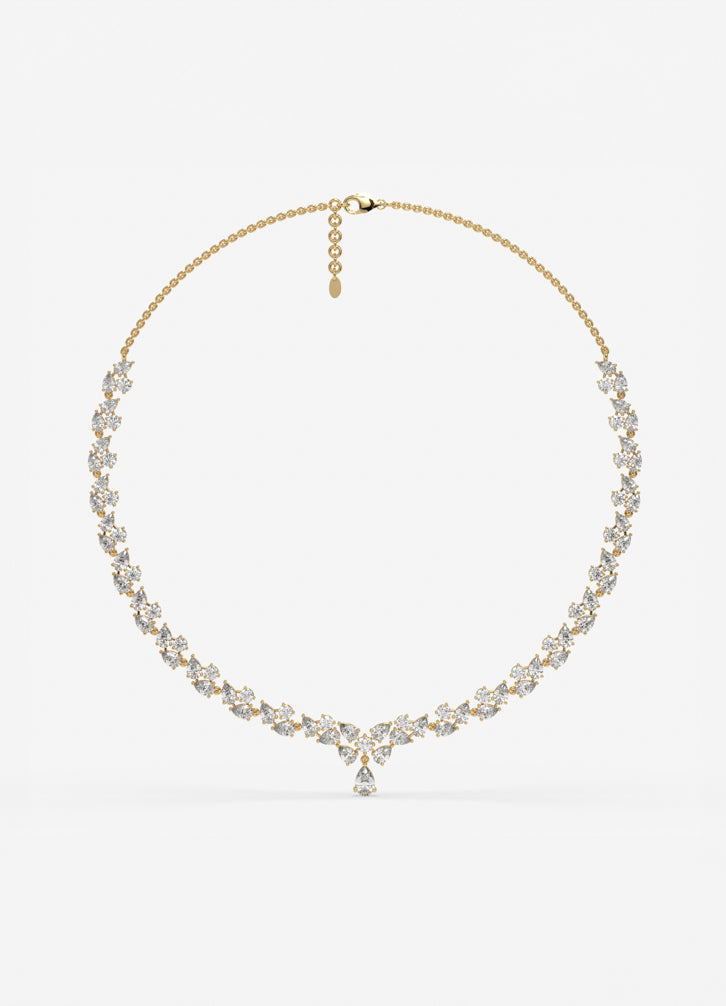 Elysian Teardrop Necklace in Yellow Gold
