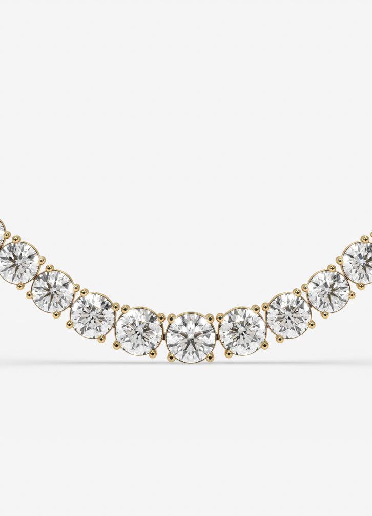 Celestia Radiance Necklace in Yellow Gold