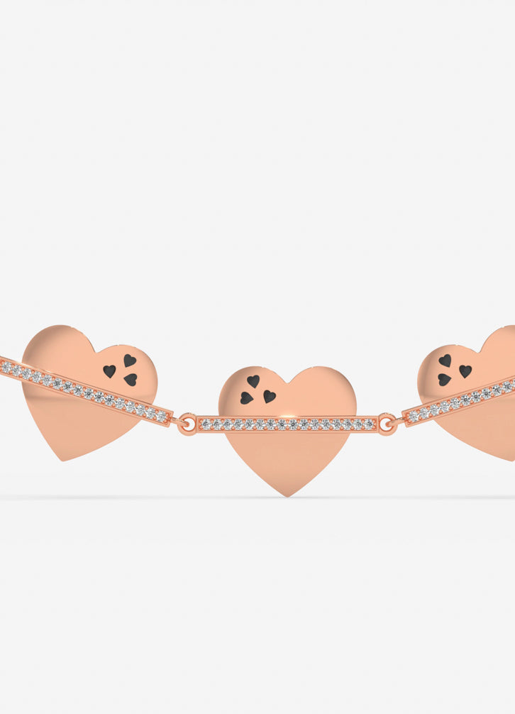 Amorette Necklace In Rose Gold