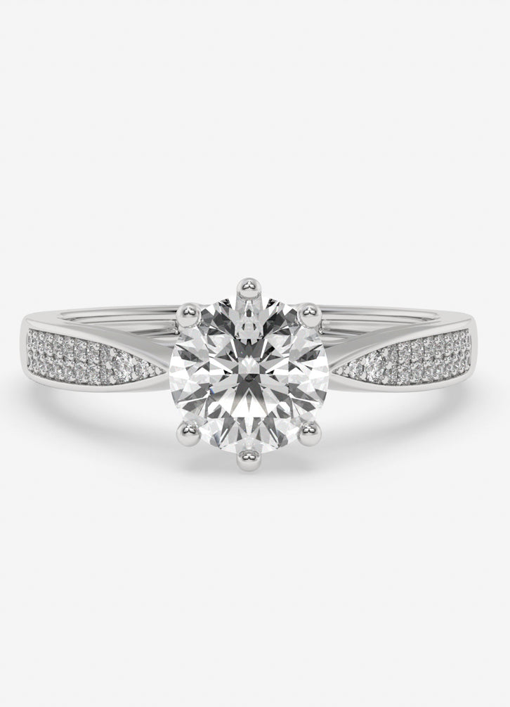 Aurista Ring in White Gold