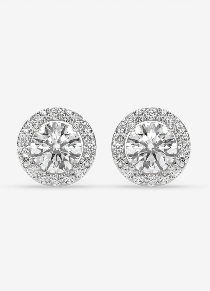 Aveline Studs in White Gold