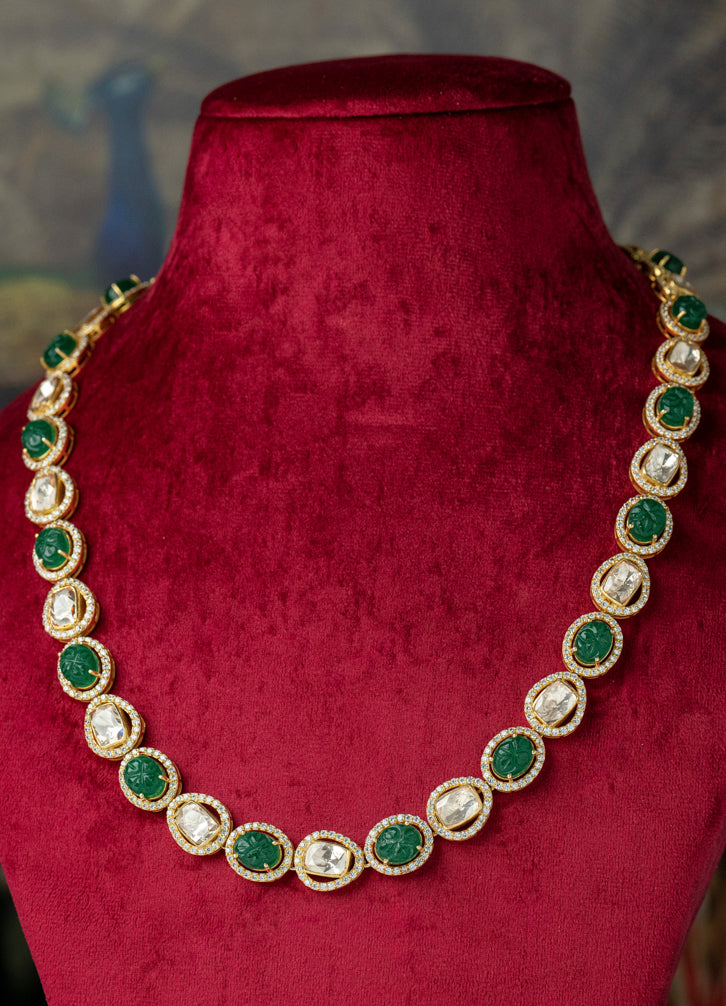 Sabz Patthar Haar Necklace