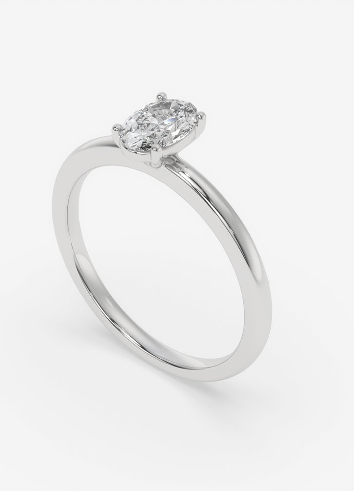Lumora Ring in White Gold