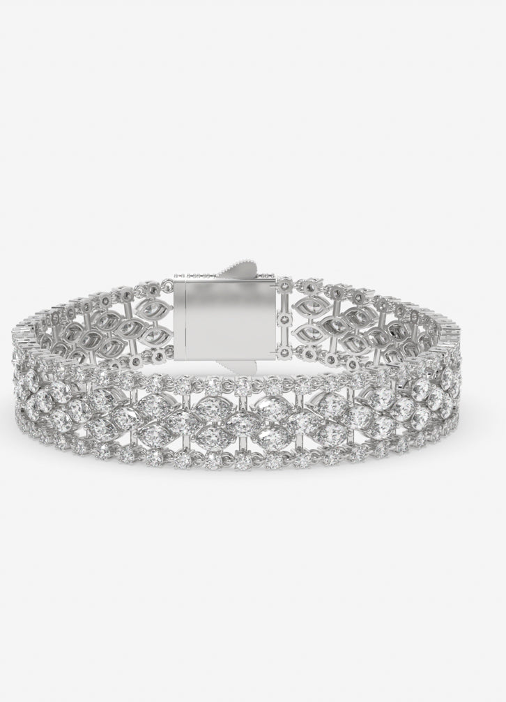 Eterna Spark Bracelet in White Gold