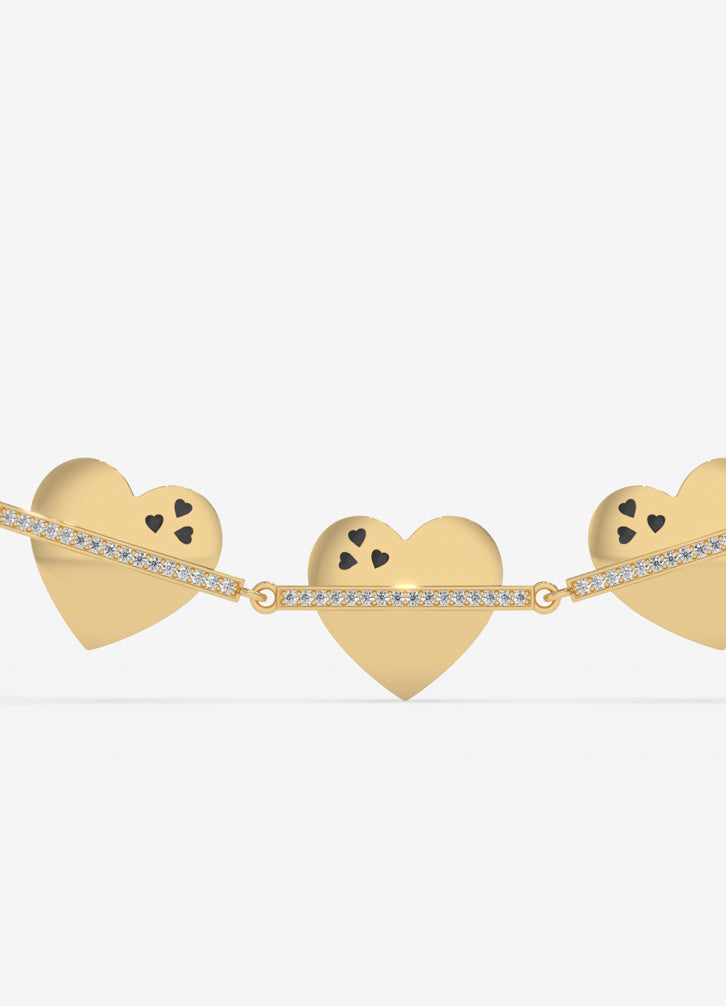 Amorette Necklace in Yellow Gold