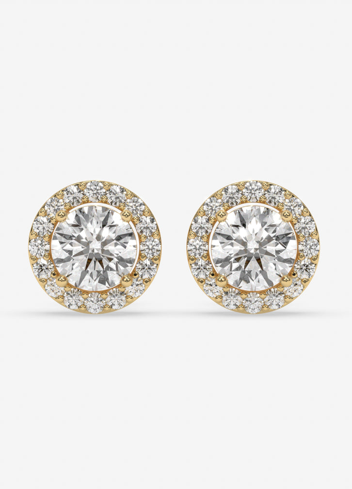 Aveline Studs in Yellow Gold