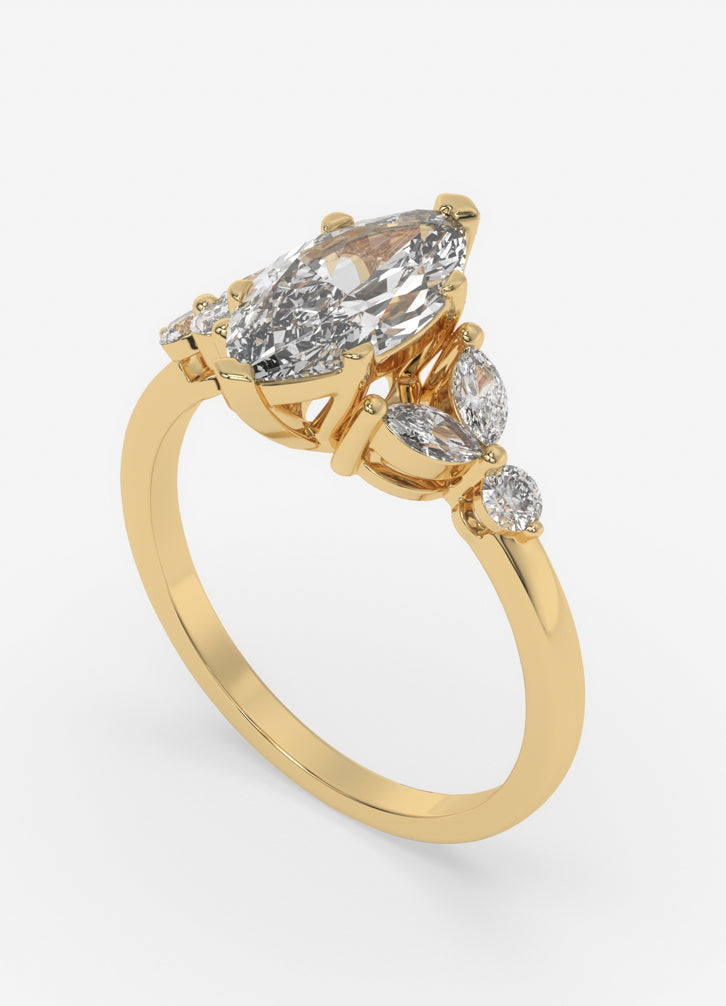 Virelia Ring in Yellow Gold