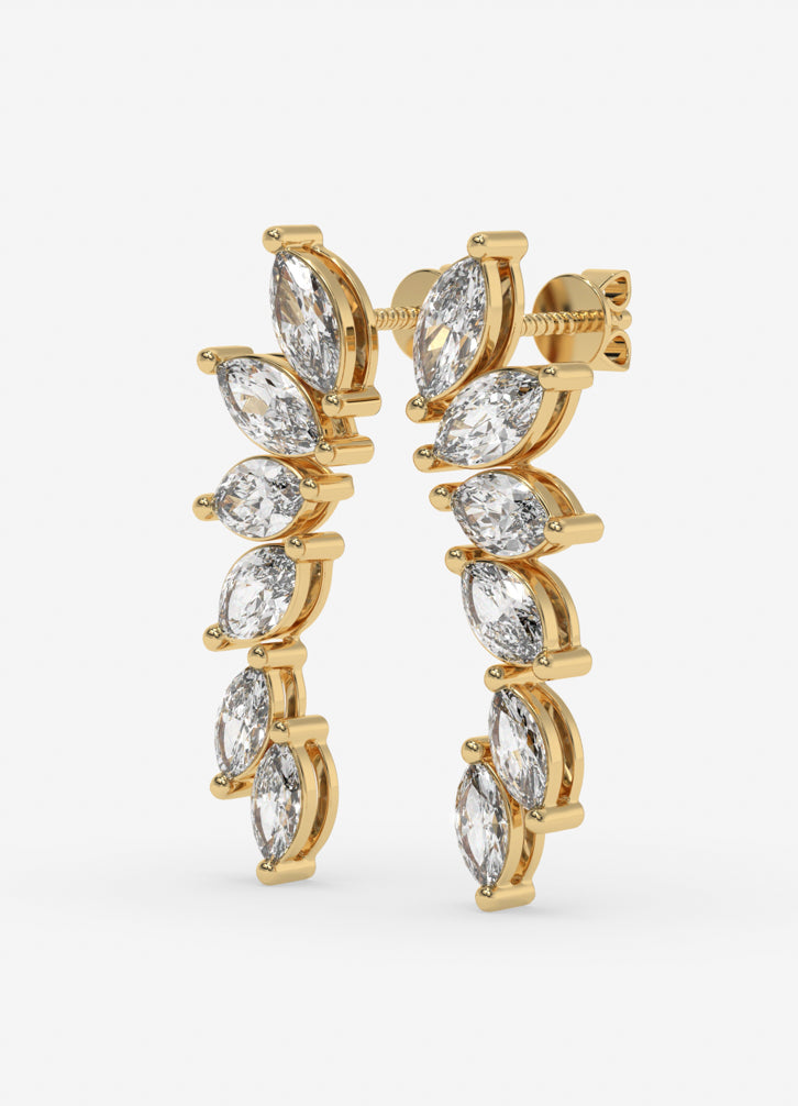 Elvessa Earrings In Yellow Gold