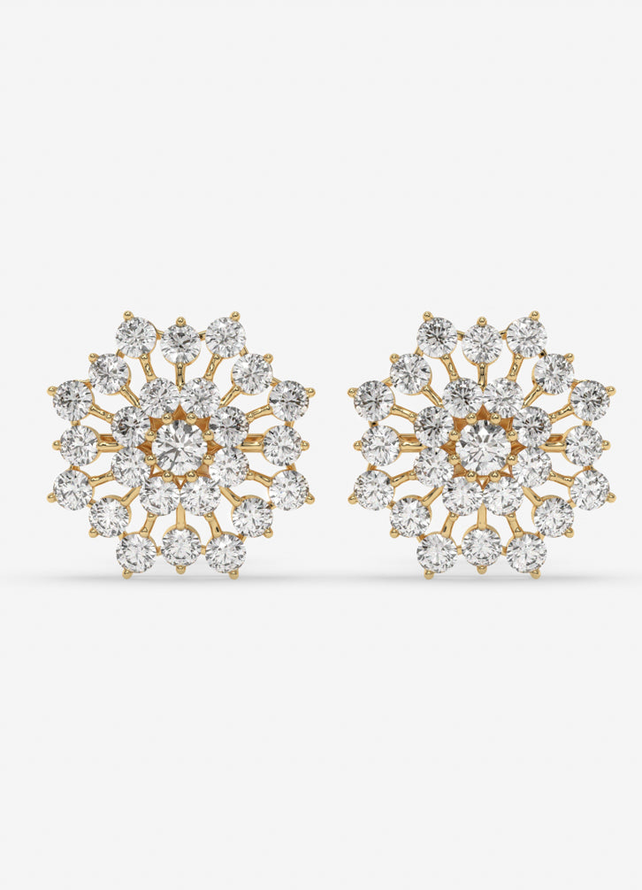 Florenza Studs in Yellow Gold
