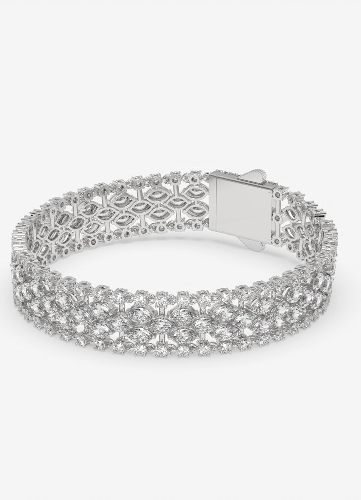 Eterna Spark Bracelet in White Gold