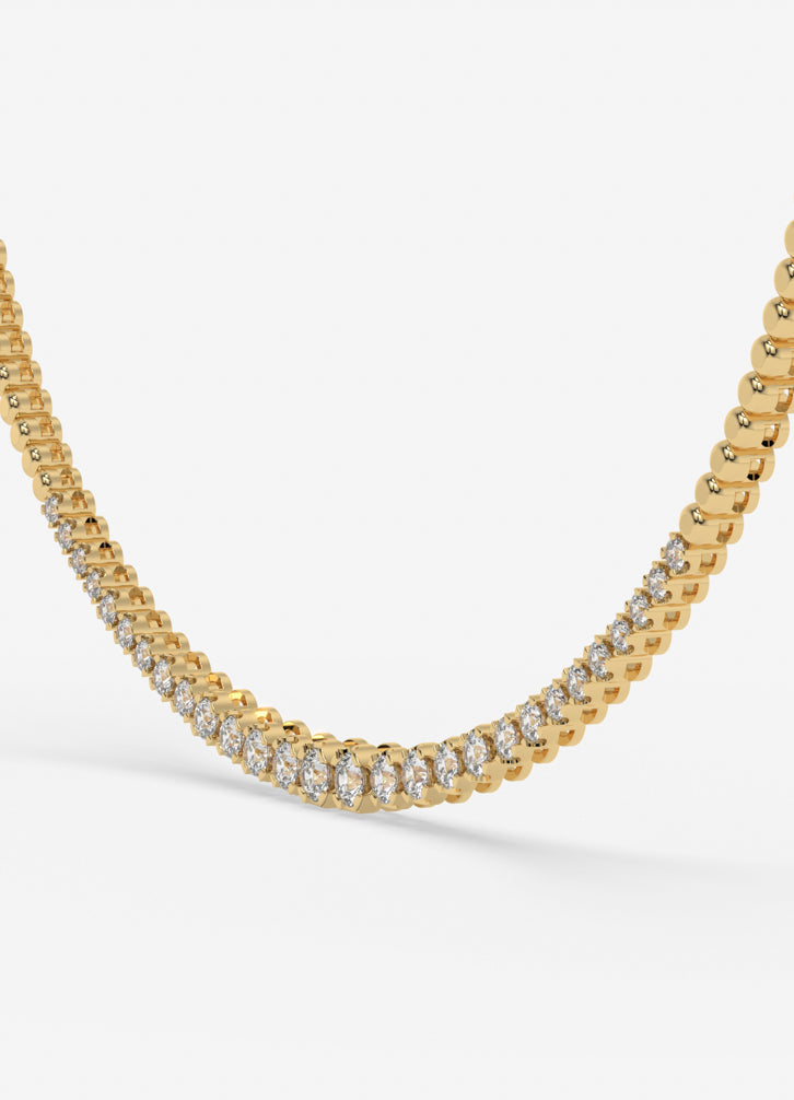 Aurora Necklace in Yellow Gold