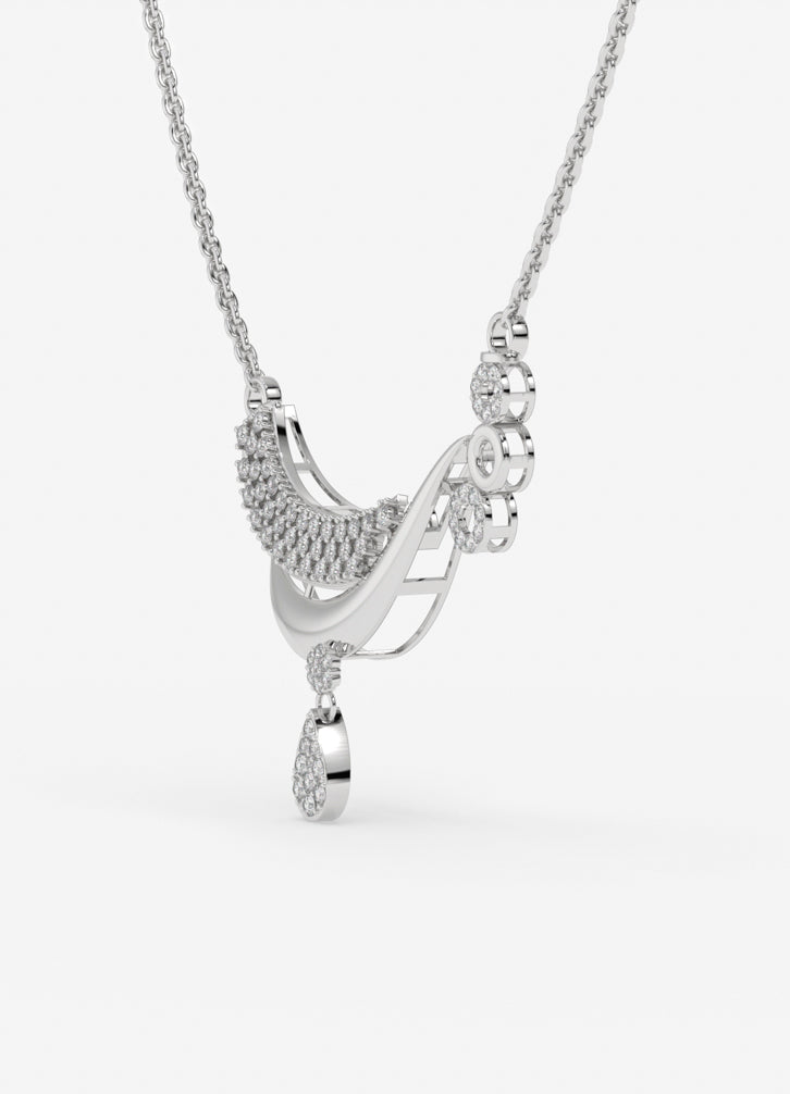 Myssari Pendant in White Gold