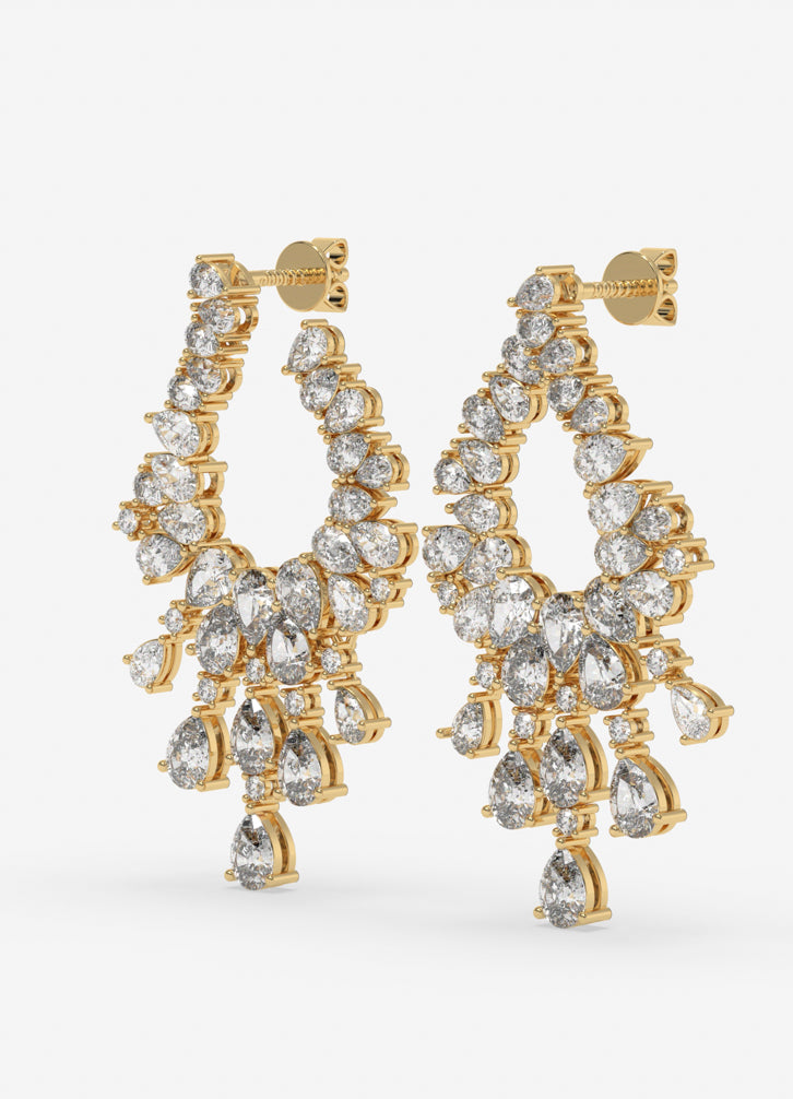 Seraphia Earrings in Yellow Gold