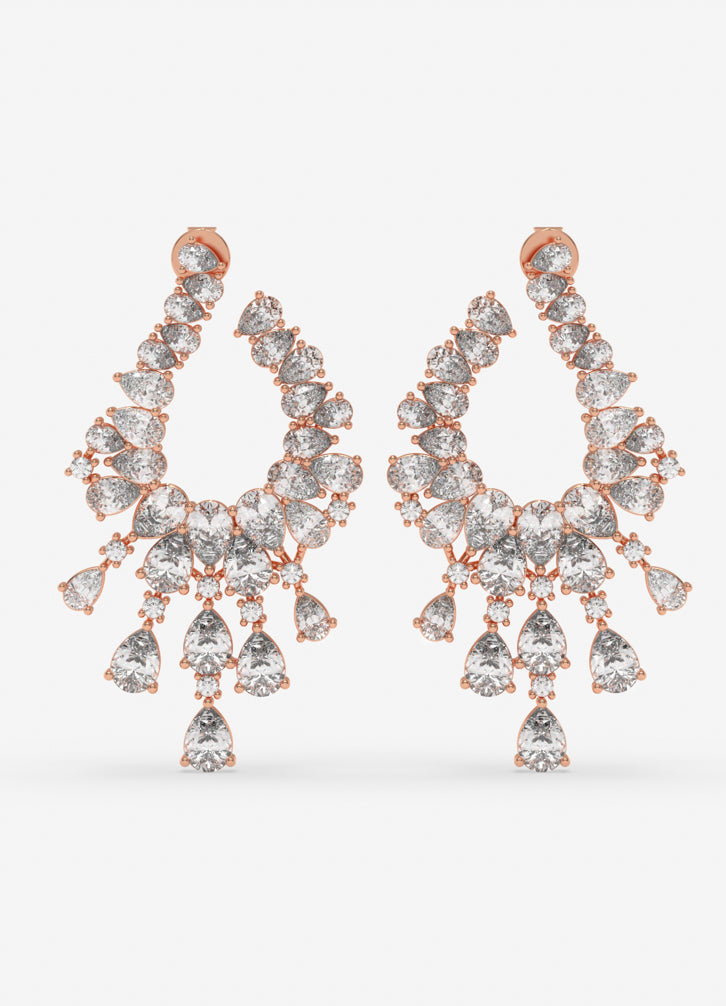 Seraphia Earrings in Rose Gold