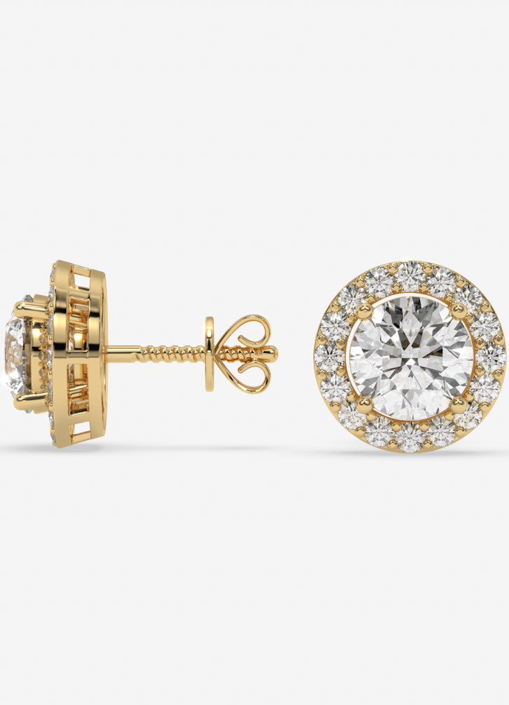Aveline Studs in Yellow Gold