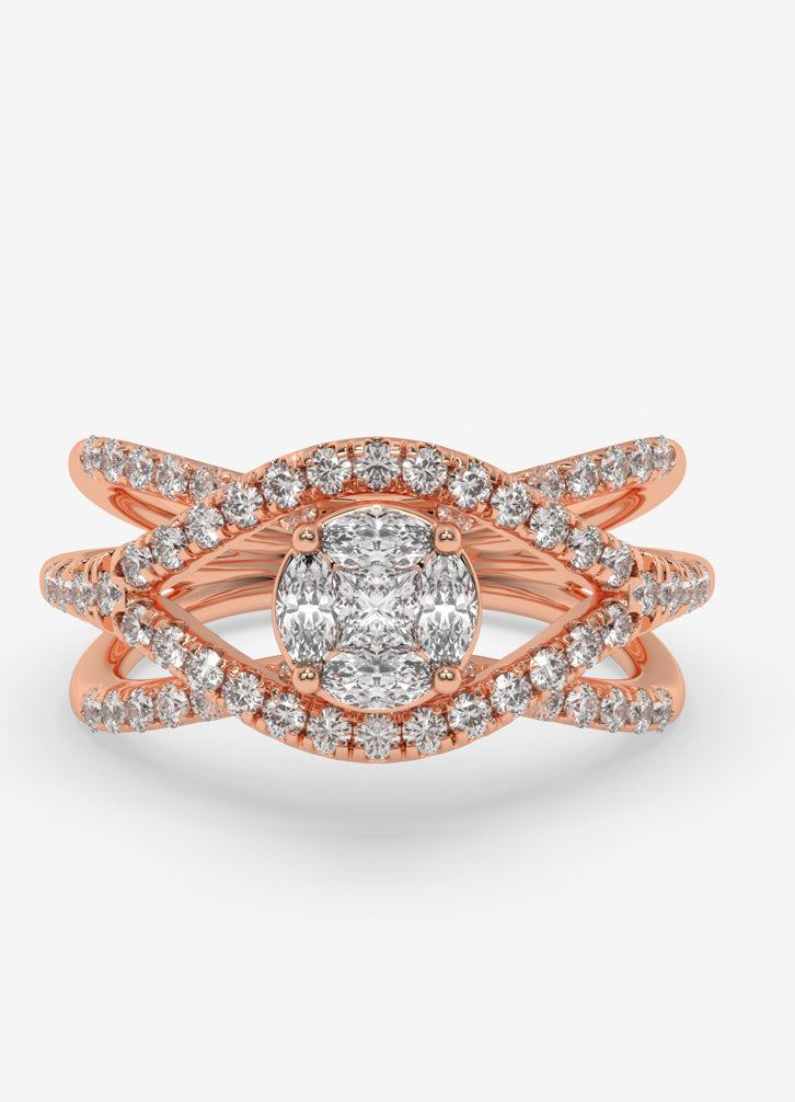 Veylora Ring in Rose Gold