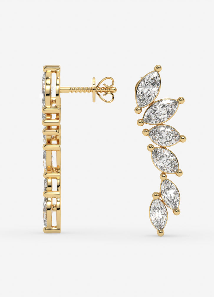 Elvessa Earrings In Yellow Gold