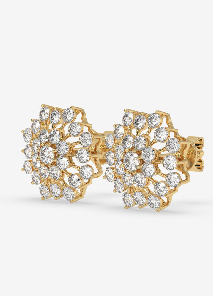 Florenza Studs in Yellow Gold