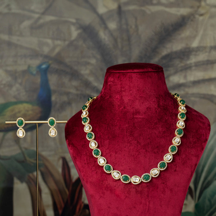 Sabz Patthar Haar Necklace