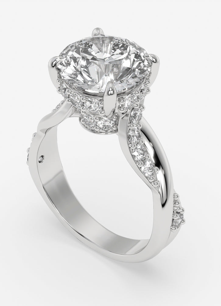 Kaelisse Ring in White Gold