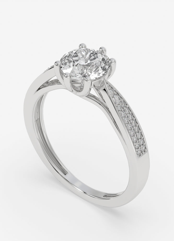 Aurista Ring in White Gold