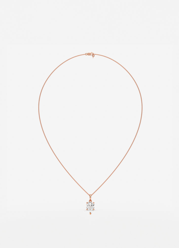 Luxe Orbit Pendant In Rose Gold