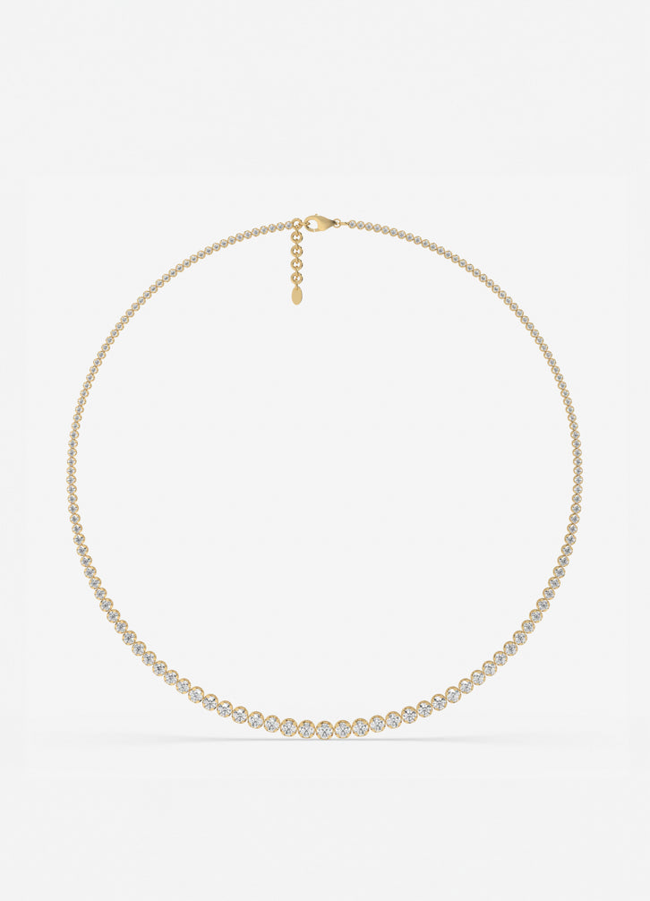 Regal Cascade Necklace in Yellow Gold