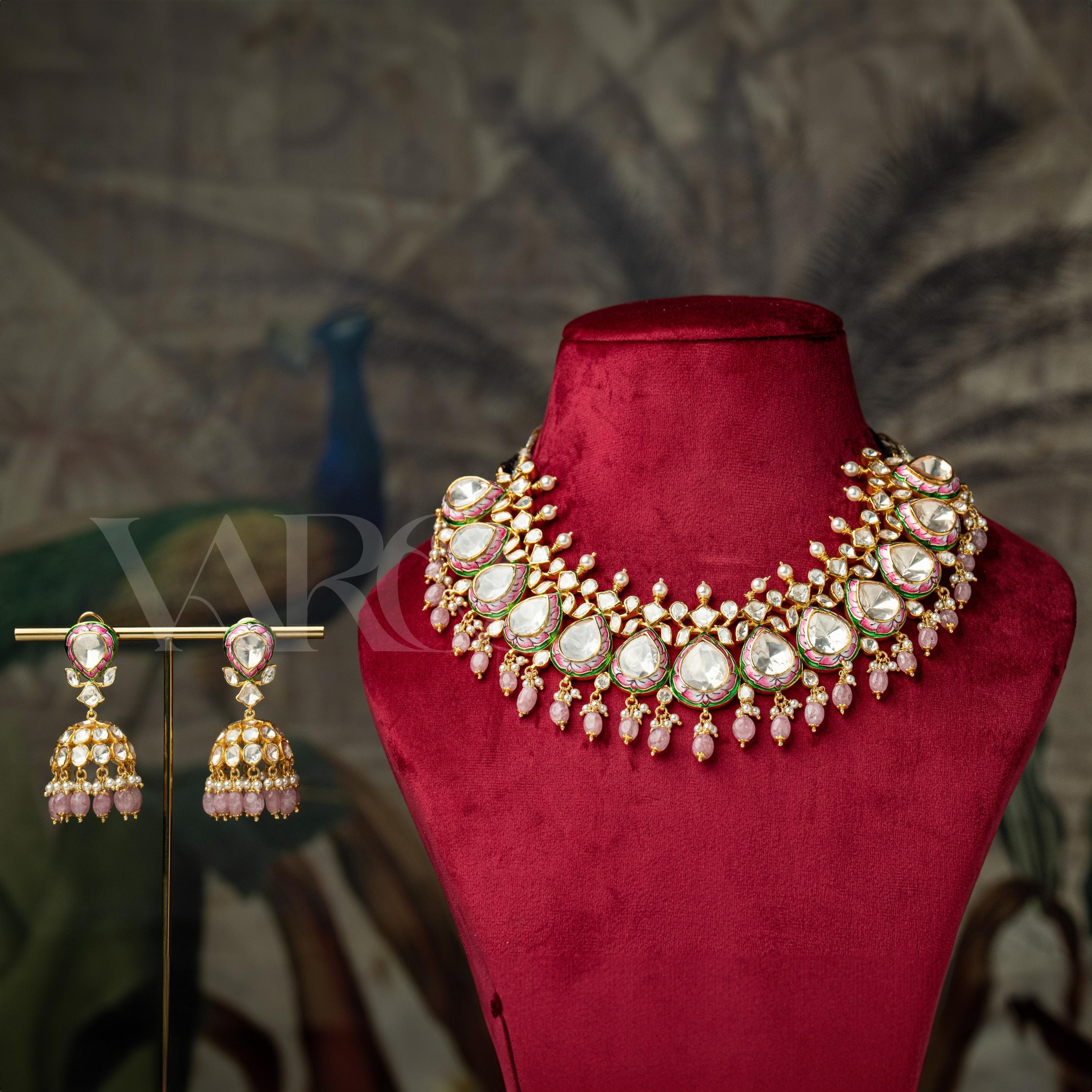 Gulaab polki Jhumka