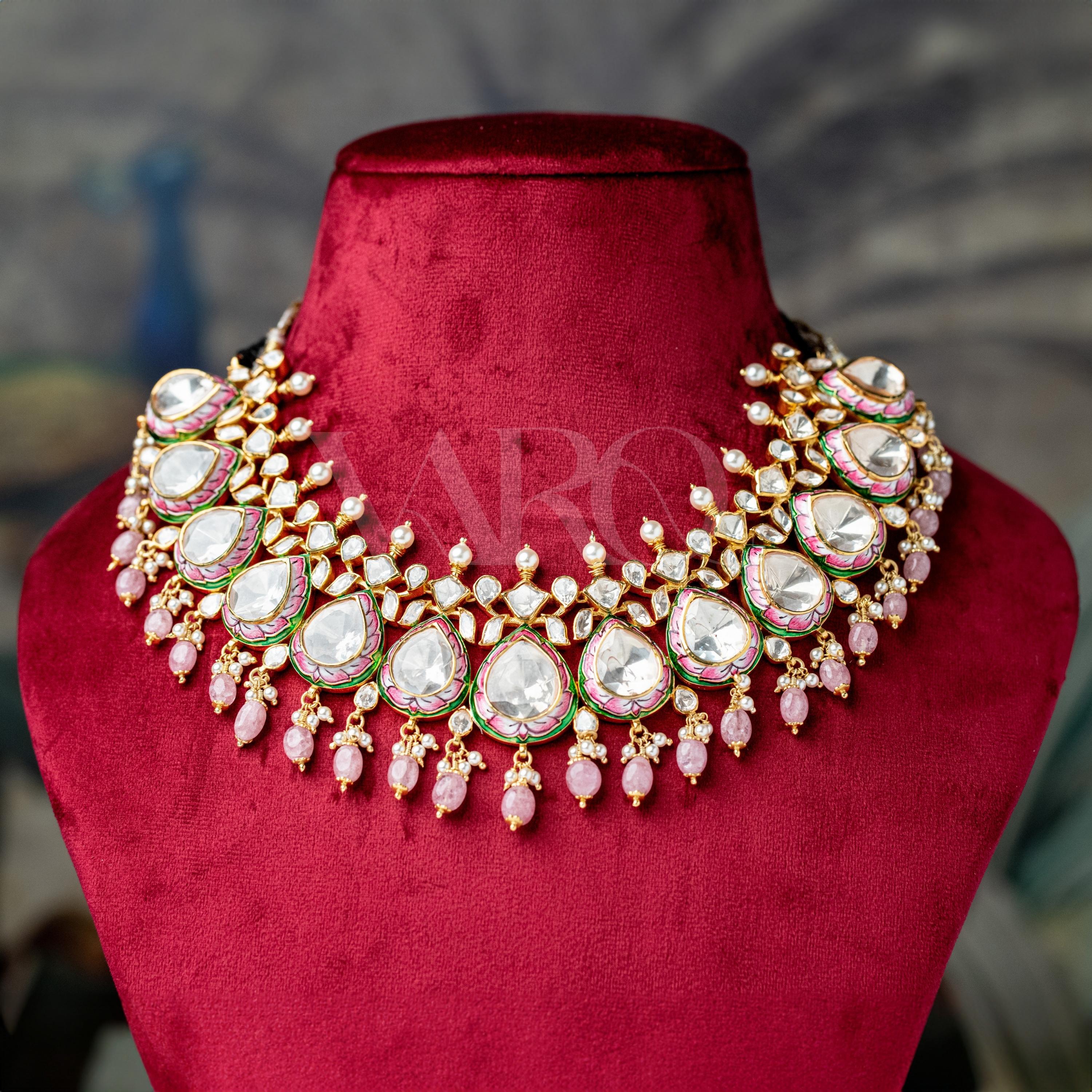 Gulaab polki Jhumka