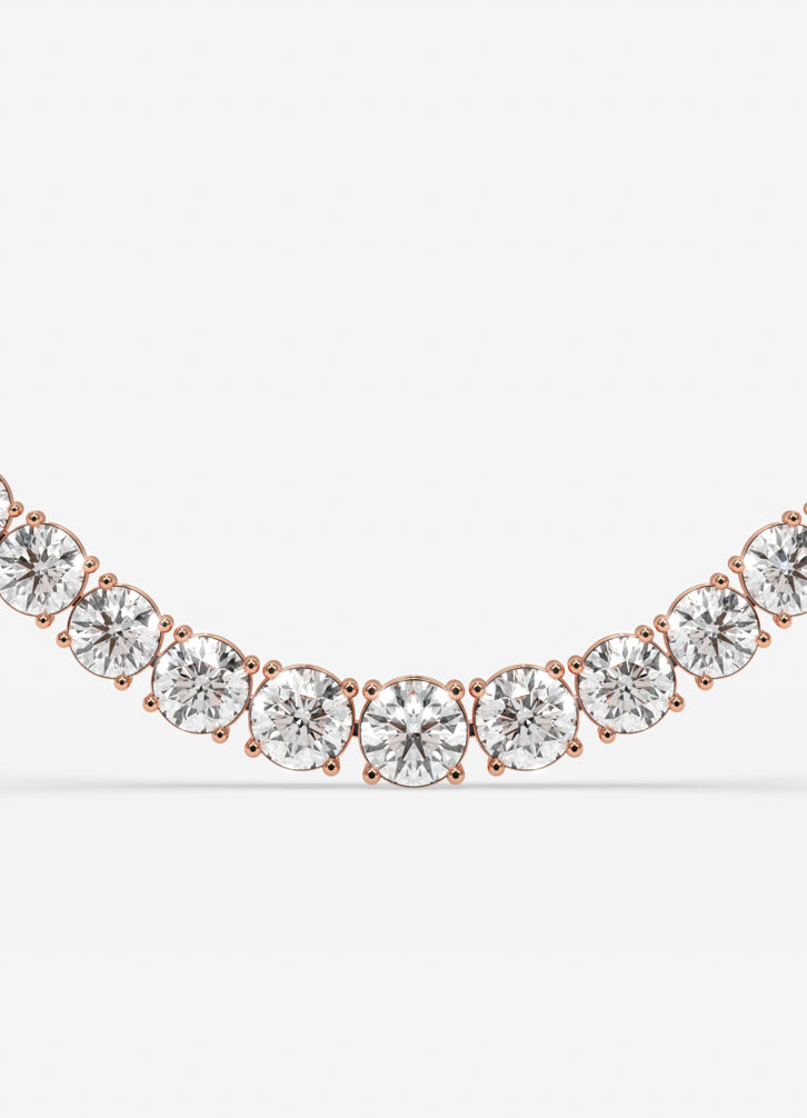 Celestia Radiance Necklace In Rose Gold