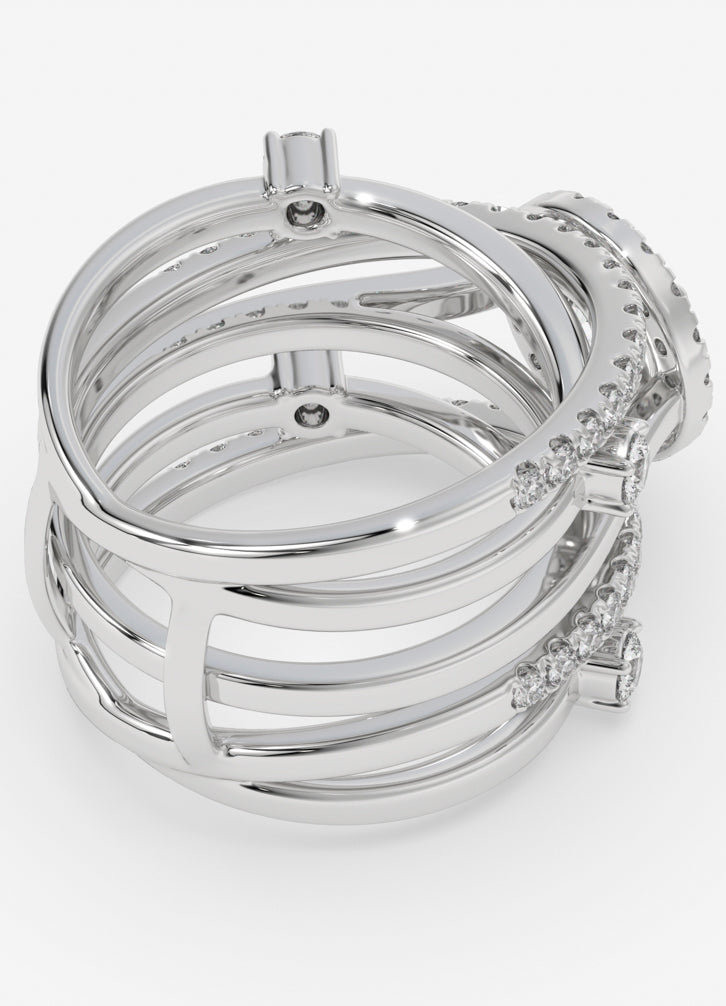 Aurevra Ring in White Gold