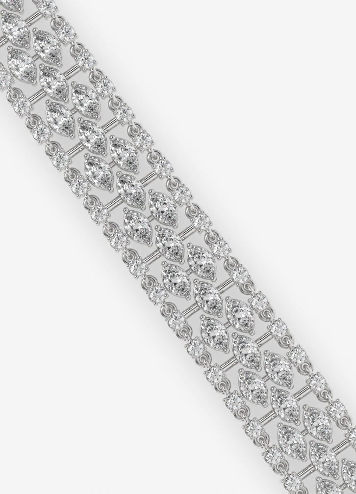 Eterna Spark Bracelet in White Gold