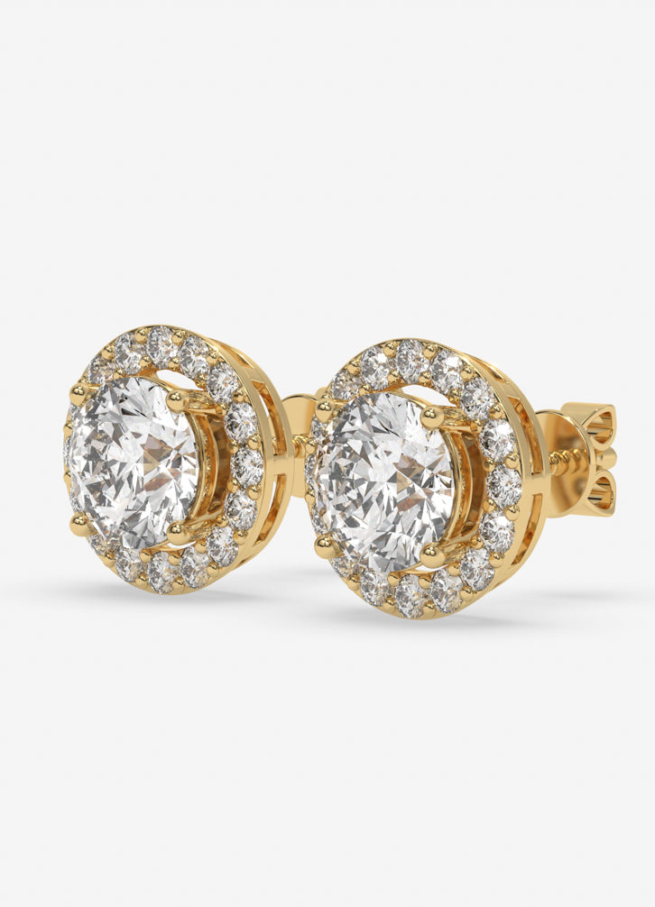 Aveline Studs in Yellow Gold
