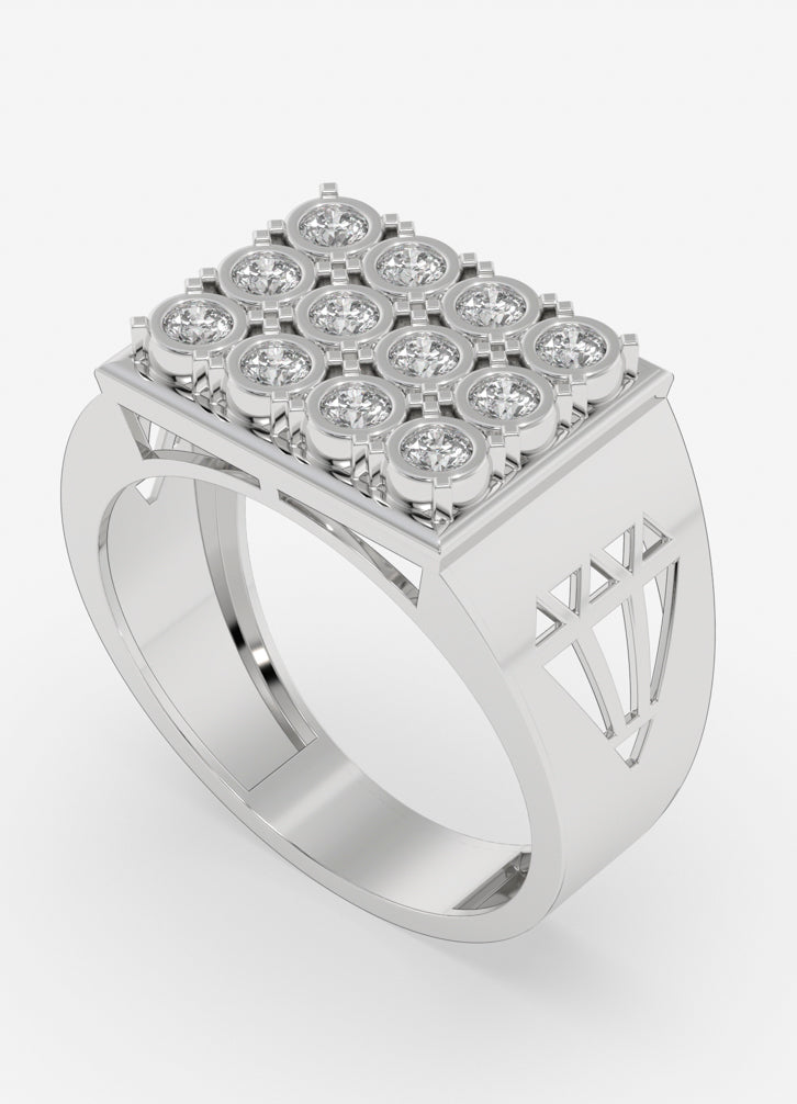 Bravora Ring in White Gold