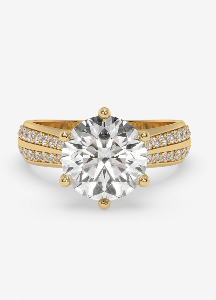 Coralia Ring in Yellow Gold