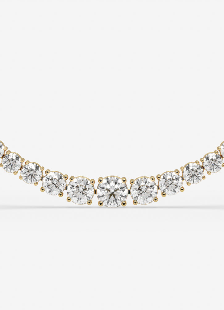 Tennis Glow Necklace In Yellow Gold