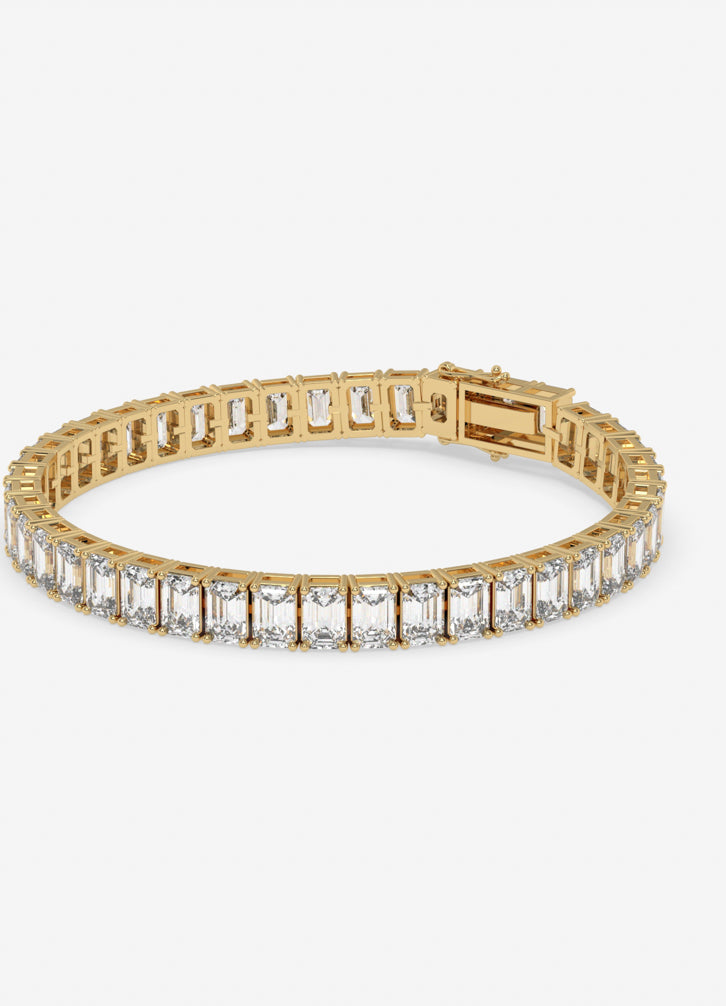 Glint Cascade Bracelet in Yellow Gold