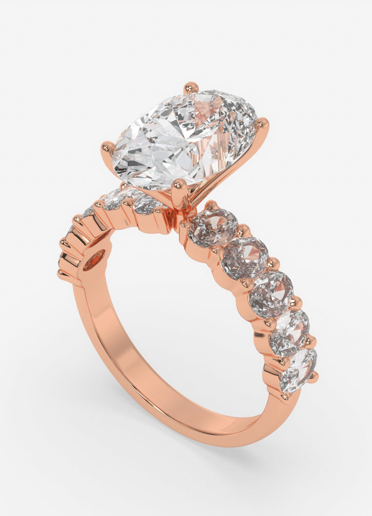 Elyndra Ring in Rose Gold