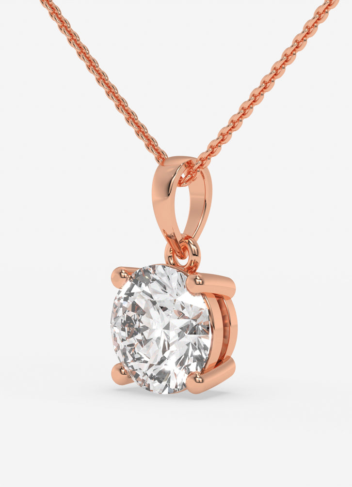 Luxe Orbit Pendant In Rose Gold