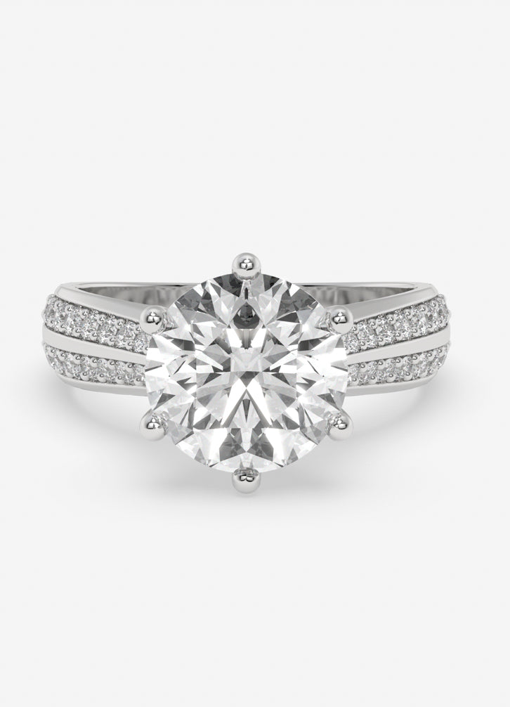 Coralia Ring in White Gold