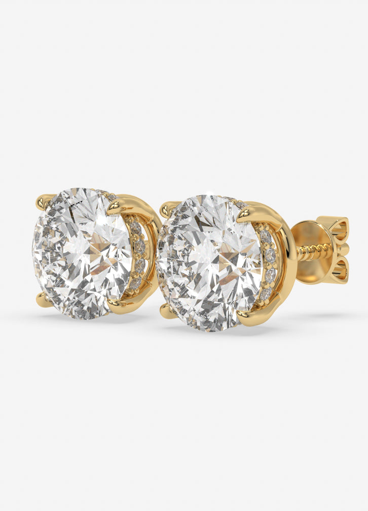 Lustara Studs in Yellow Gold