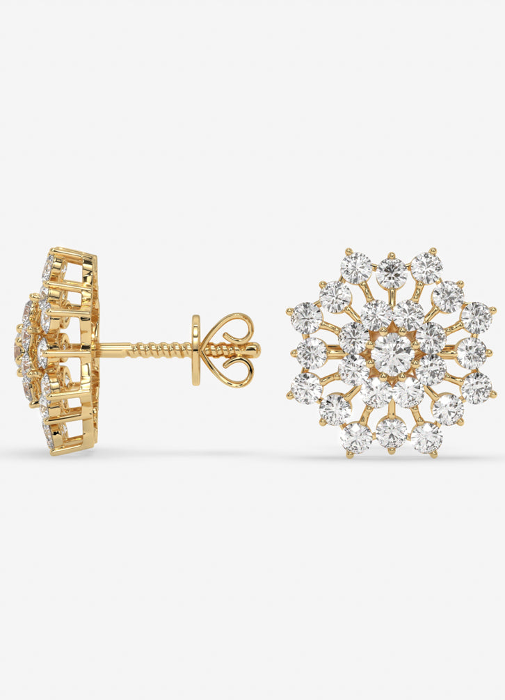 Florenza Studs in Yellow Gold
