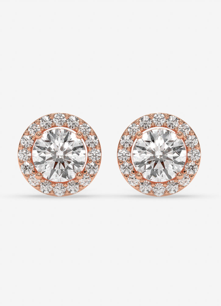 Aveline Studs in Rose Gold
