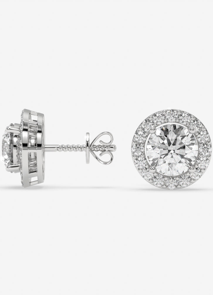 Aveline Studs in White Gold