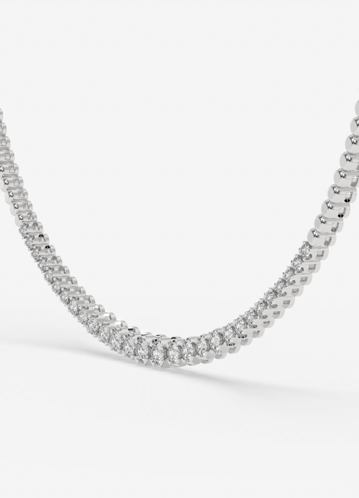 Aurora Necklace in White Gold