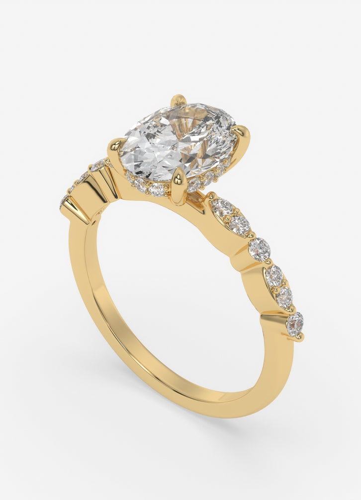 Orlena Ring in Yellow Gold